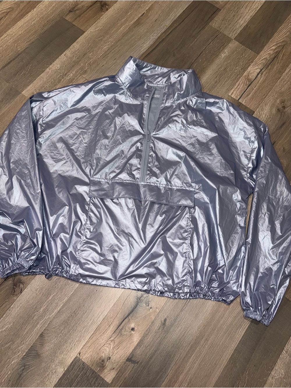 Under Armour Metallic Lavender Half-Zip Bomber Jacket - Women